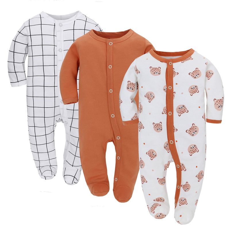 Baby Long Sleeve Jumpsuit Romper 3-Piece Set