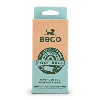 Beco Large Dog Poop Bags - Mint Scented