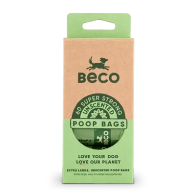 Beco Large Dog Poop Bags - Unscented