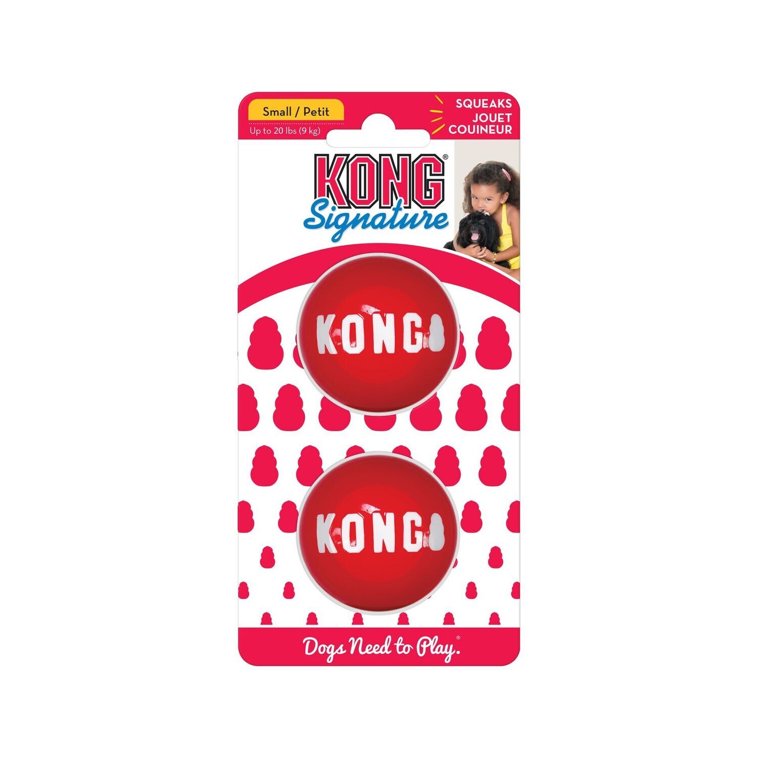 KONG Signature Balls 2-pk, Size: Small