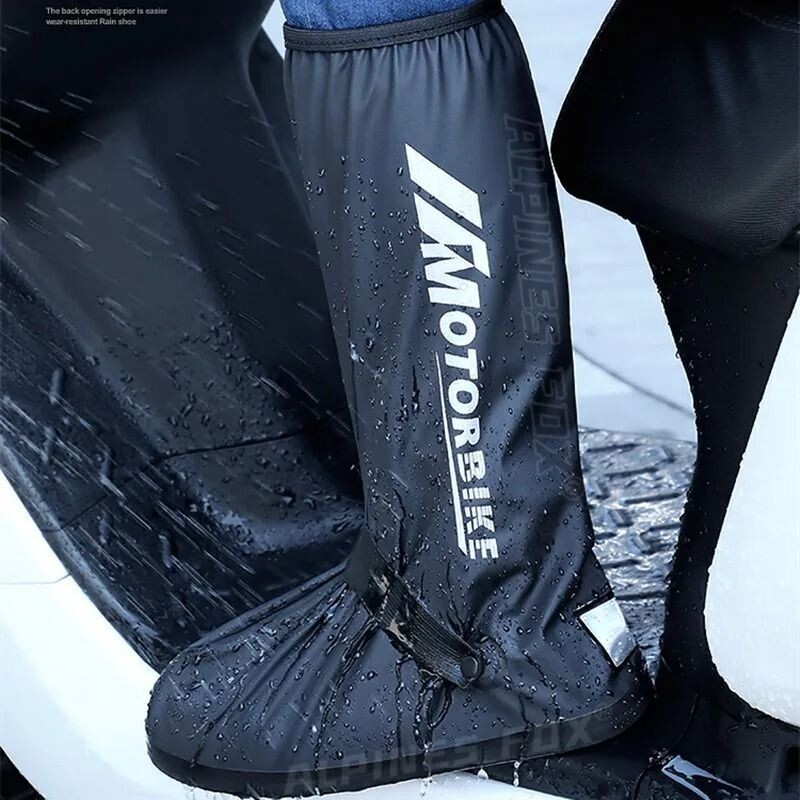 Cubrezapatos de Tubo Alto a Prueba de Lluvia: Impermeables, Reutilizables y Creativos para Motocicletas,