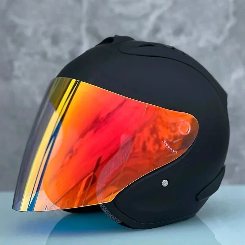Ram4 negro mate medio Casco hombres y mujeres motocicleta todoterreno Casco de verano cuesta abajo carreras montaña Cruz Casco Capacete