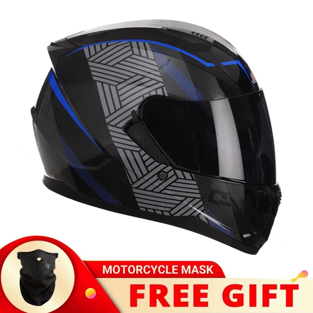 Casco de Moto de doble lente aprobado por DOT ECE, cascos de cara completa, Casco de carreras para Motocross