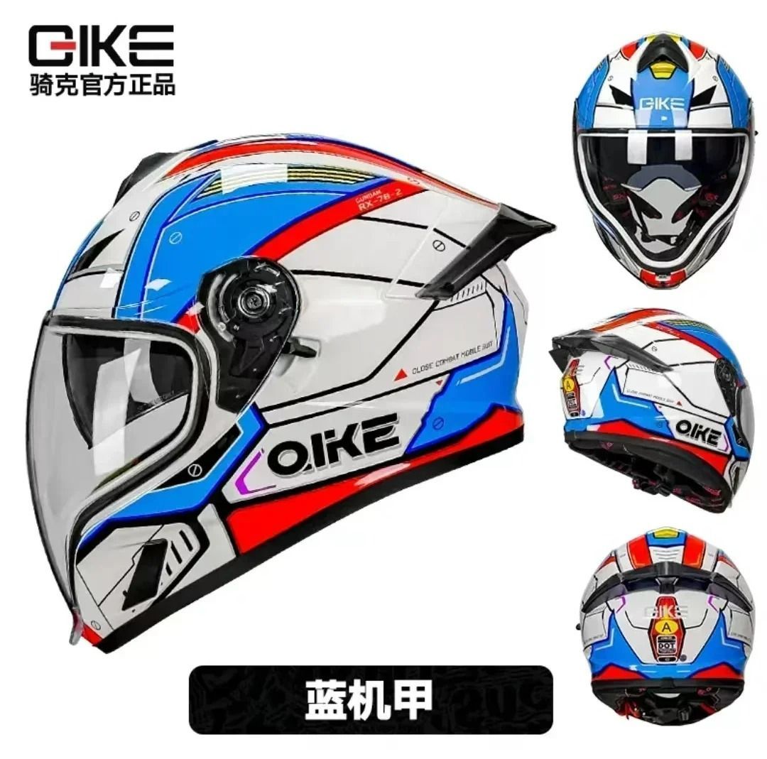 Casco de motocicleta de cara completa con doble lente, lentes largas de color, Cascos para moto de carreras todoterreno, casco moto Capacete de moto DOT