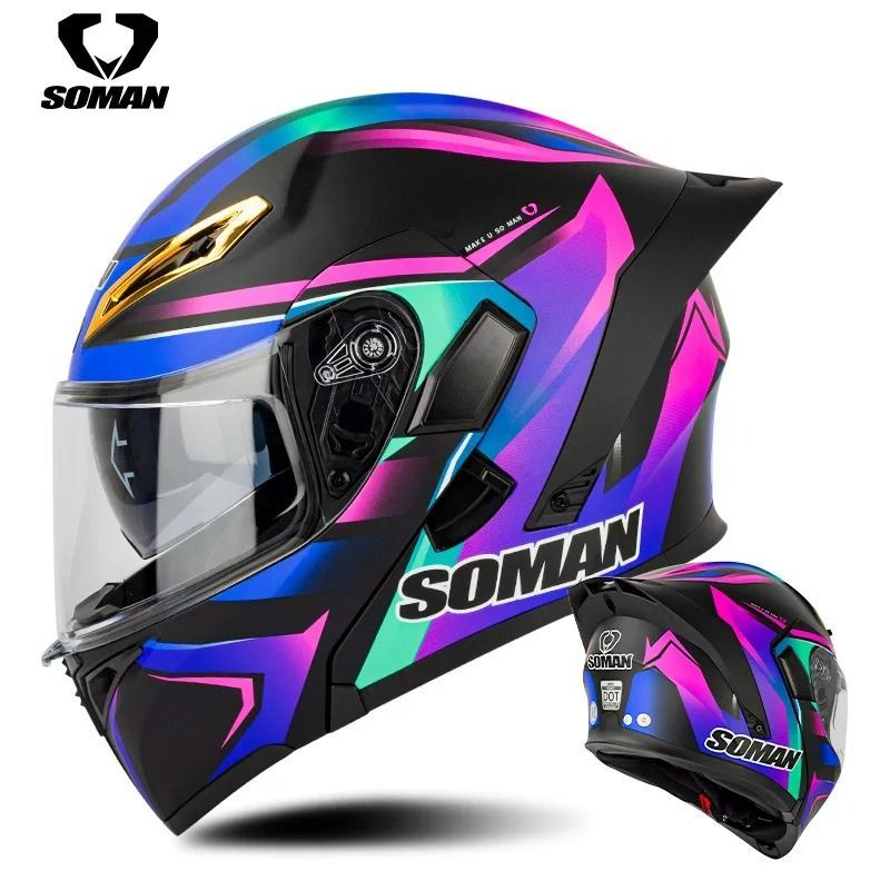 Cascos Motocross Casco Soman Opiniones Casco Moto Casco De Moto