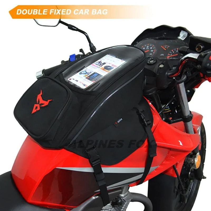 Bolsa magnética impermeable para tanque de combustible y aceite de motocicleta, mochila Universal de navegación para herramientas de ciclismo, portátil Bolsa magnética impermeable para tanque de combustible y aceite de motocicleta, mochila Universal de navegación para herramientas de ciclismo, portátil