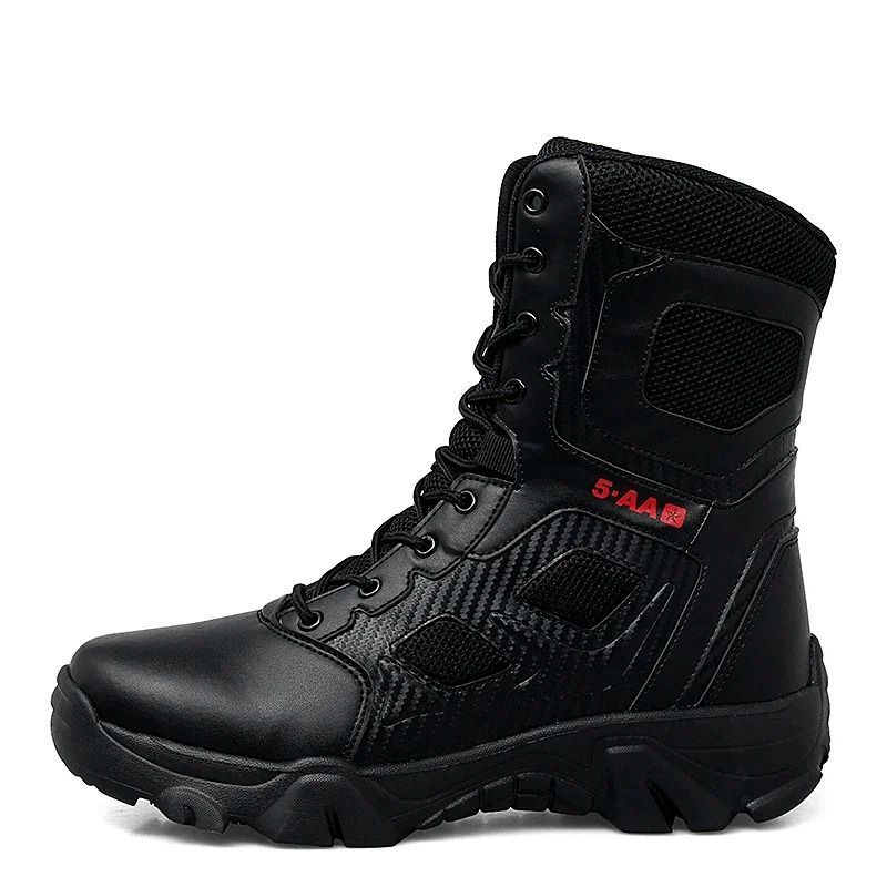 Nuevas botas tácticas, zapatos de seguridad antideslizantes hasta el tobillo para combate de invierno, botas militares de fuerza especial, zapatos impermeables
