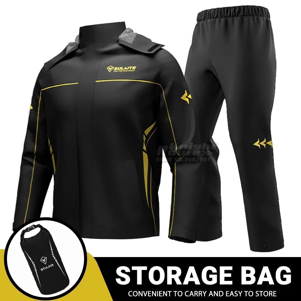 Traje de lluvia impermeable para motociclista, abrigo de lluvia, chaqueta, pantalones, motocicleta, pesca, conjunto de motociclista