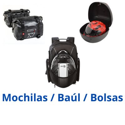 Mochilas/Bolsas/Baúl