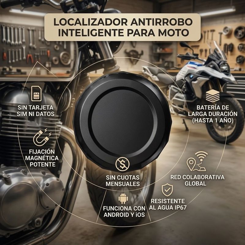 Localizador Antirrobo Inteligente sin Cuotas para Moto Localizador Antirrobo Inteligente sin Cuotas para Moto