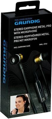 Grundig In Ear Kopfhörer Mikrofon Metal Pro