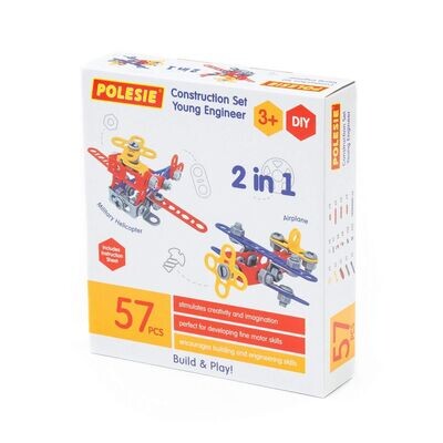 Polesie 55002 "Young Engineer Aeroplane" Construction Toy Set