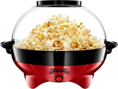 Gadgy ® Popcornmaschine - 800W Popcorn Maker mit Antihaftbeschichtung