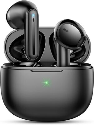 yobola Bluetooth Kopfhörer In Ear, Kopfhörer Kabellos Bluetooth 5.3 HiFi Stereoklang, IPX7 Wasserdicht Kabellose Kopfhörer Touch Control, 4 Mikrofon, klarer Anruf, USB-C Schnellladung