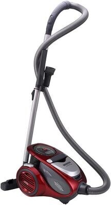 Hoover XP 25 XARION PRO XP81 XP25 Allergy Care Bodenstaubsauger beutellos, 1.5 liters, Rot/Grau