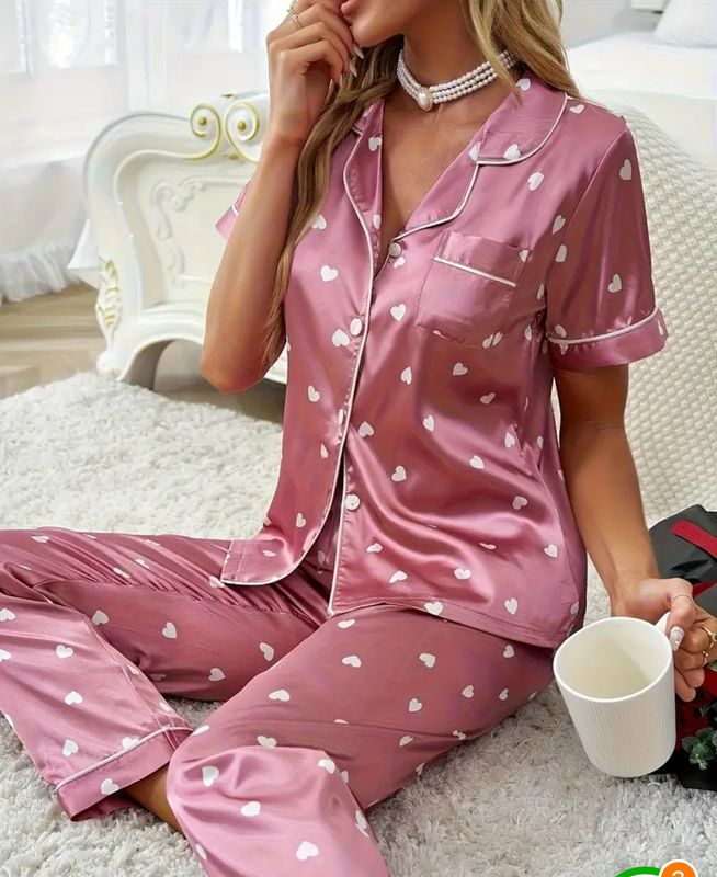Heart Print PJ