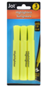 Jot Yellow Chisel-Point Highlighters, 3-ct. Packs