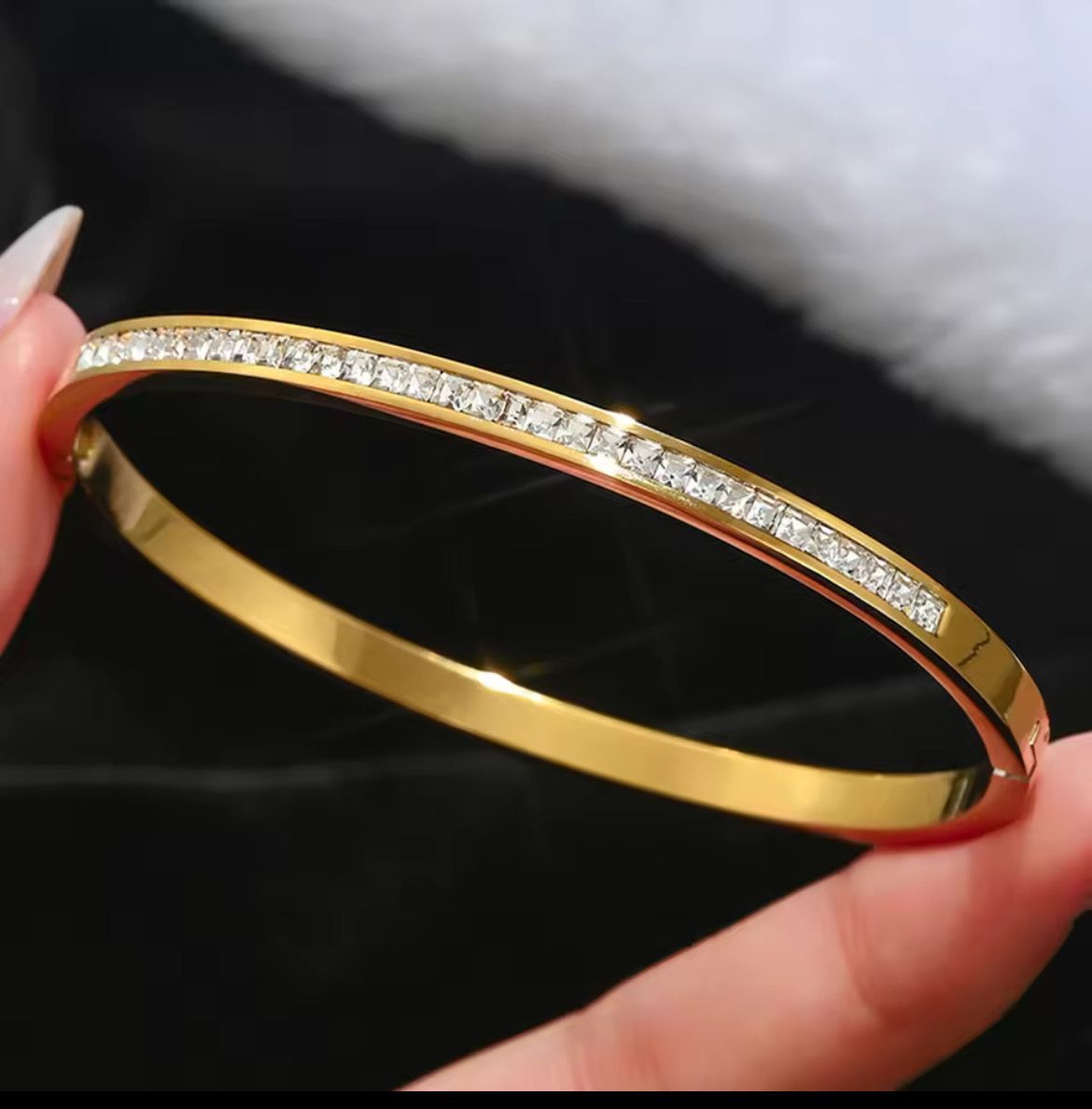 18K stainless steel gold bracelet