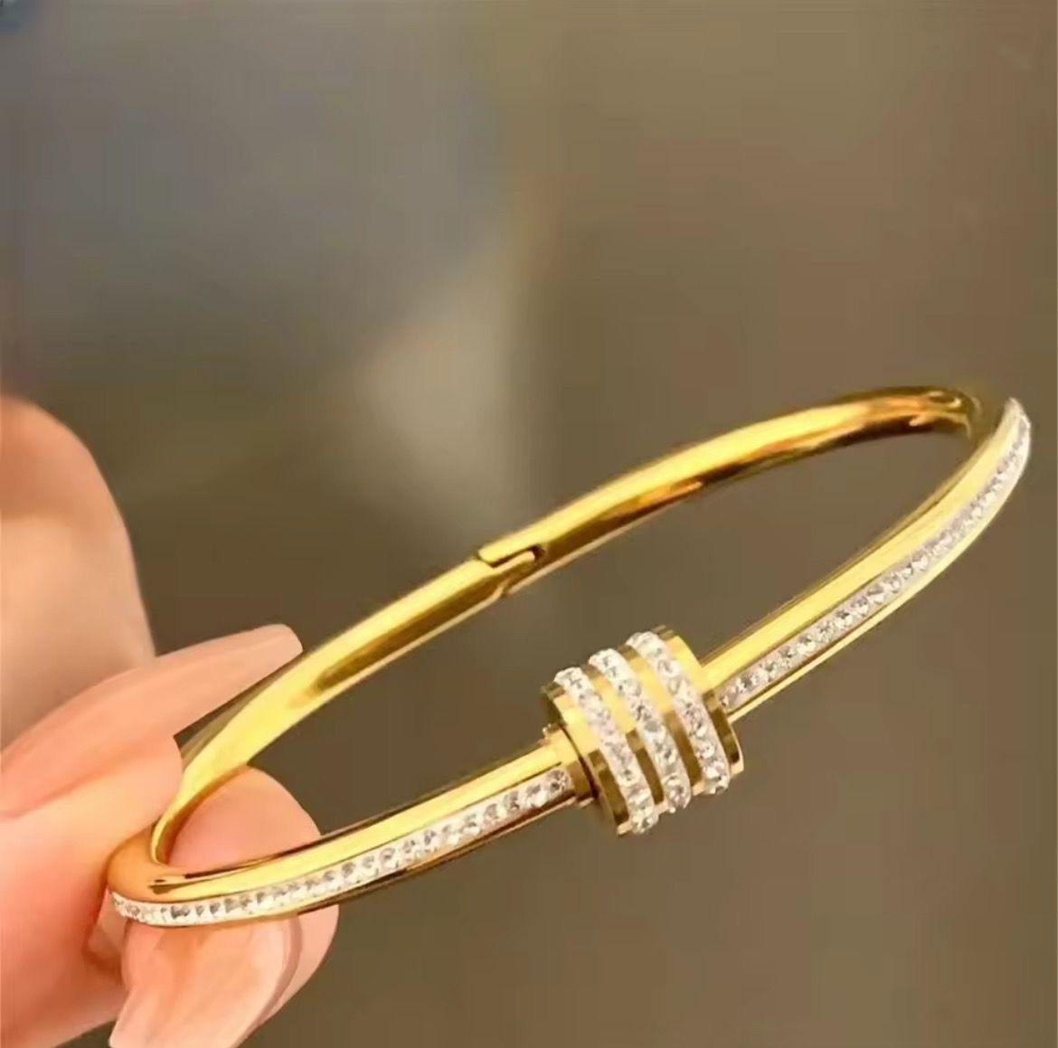 18K stainless steel gold bracelet,