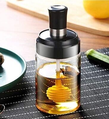 250 ml honey dispenser bottle with dipper stick spoon