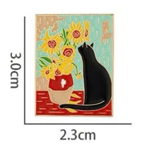 Pin/ Girasoles gato