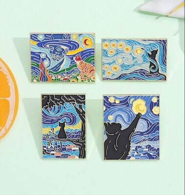 Pin - pinturas de gato
