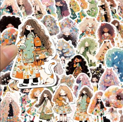 Sticker muñecas/ paquete de 2