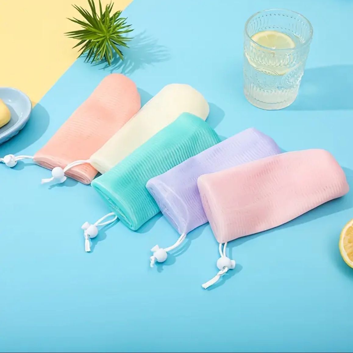Bolsa para jabon tipo esponja