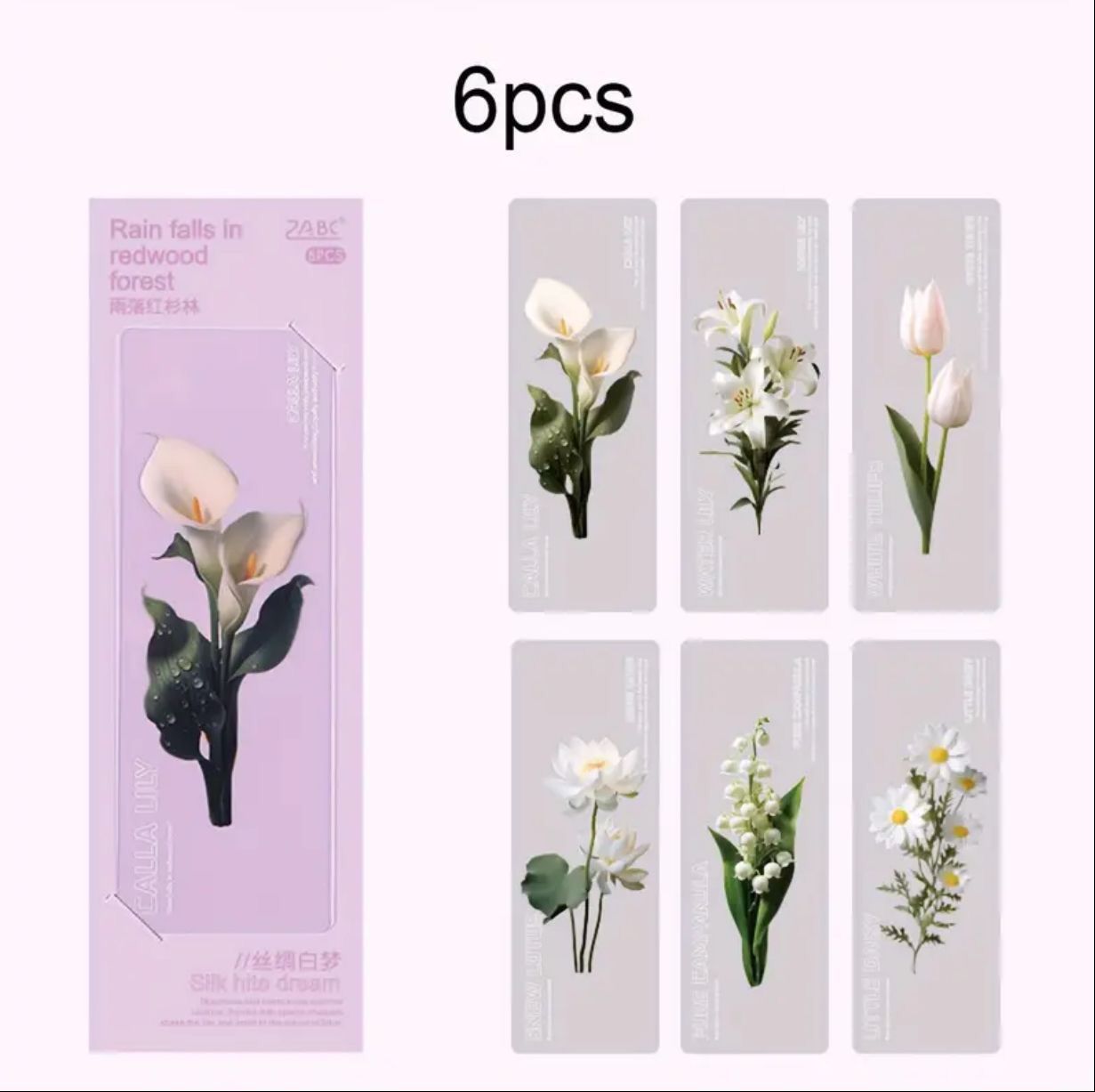 Separador flores paquete, Separador flor: Separador flor lila