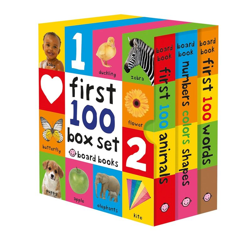 First 100 Board Book Box Set - 3 books