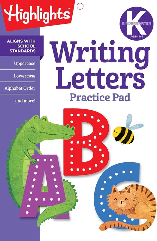 Kindergaarten Writing Letters Practice Pad | Highlights