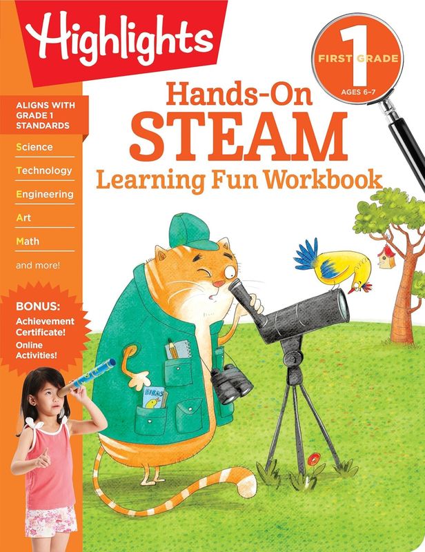 Hands-On STEAM Learning Fun Workbook  (First Grade) | Highlights