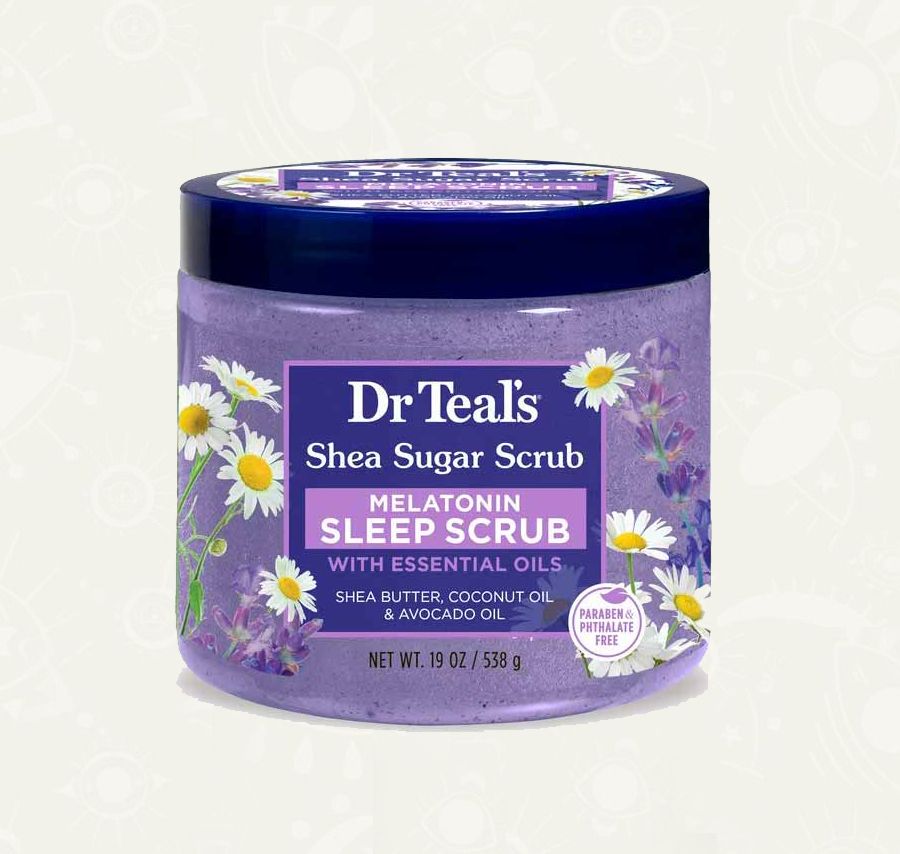 Dr Teals - Exfoliante corporal - Melatonina, lavanda y manzanilla