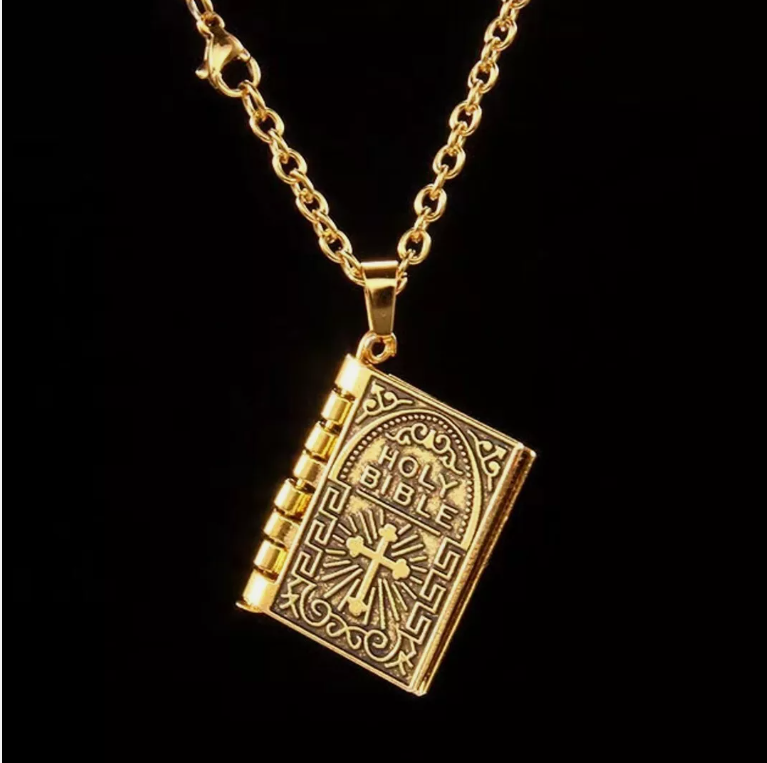Collar Biblia - Metal | Accesorio