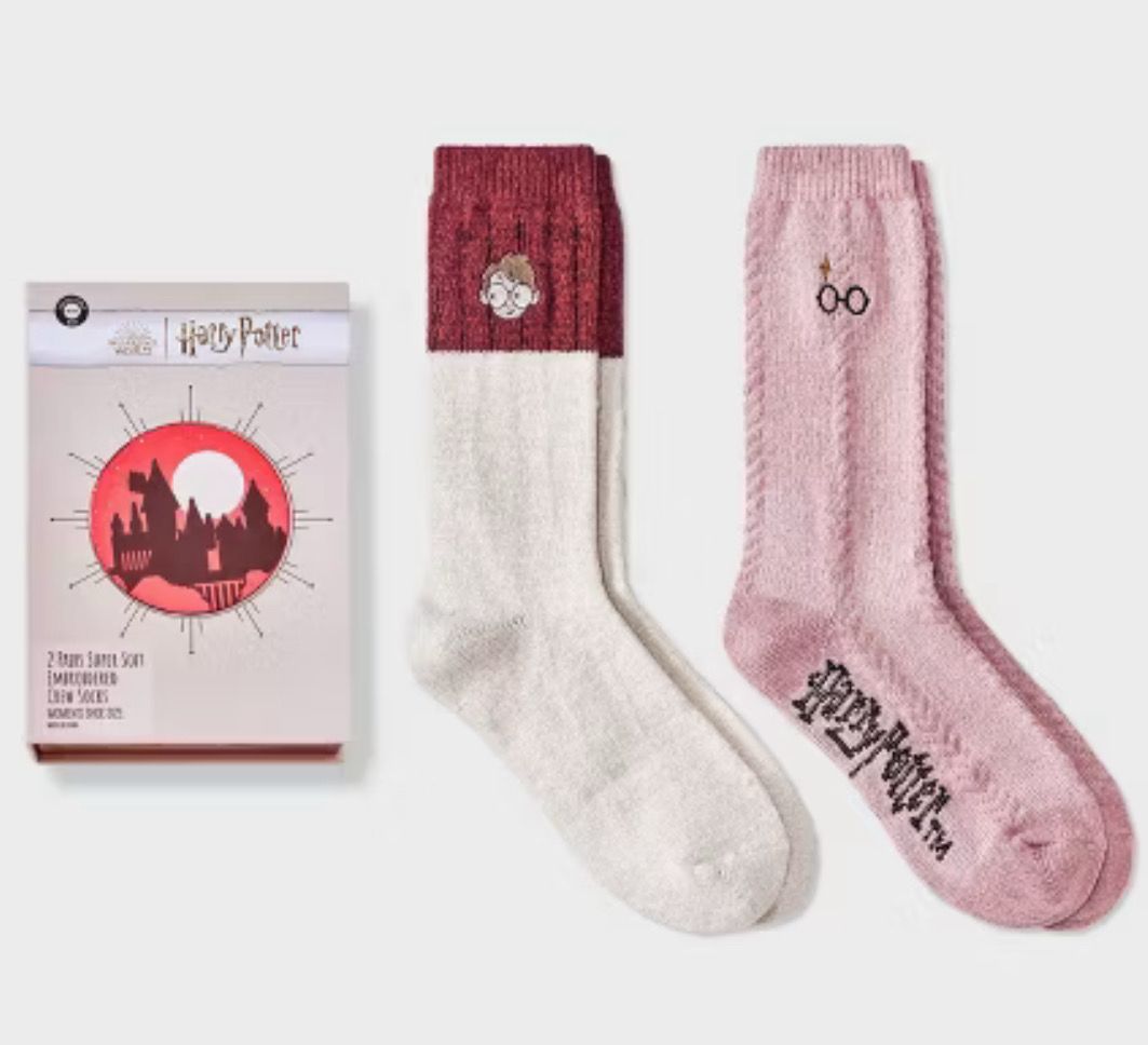 Par de calcetas en caja Harry Potter