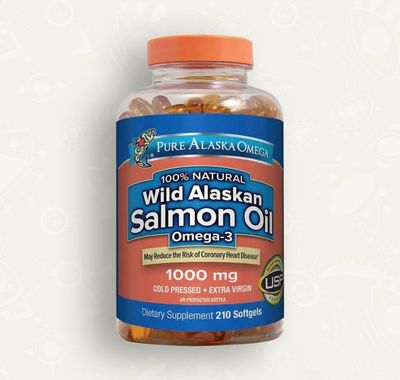 Pure alaska omega wild salmon oil 1000mg | Omega 3/ Suplemento