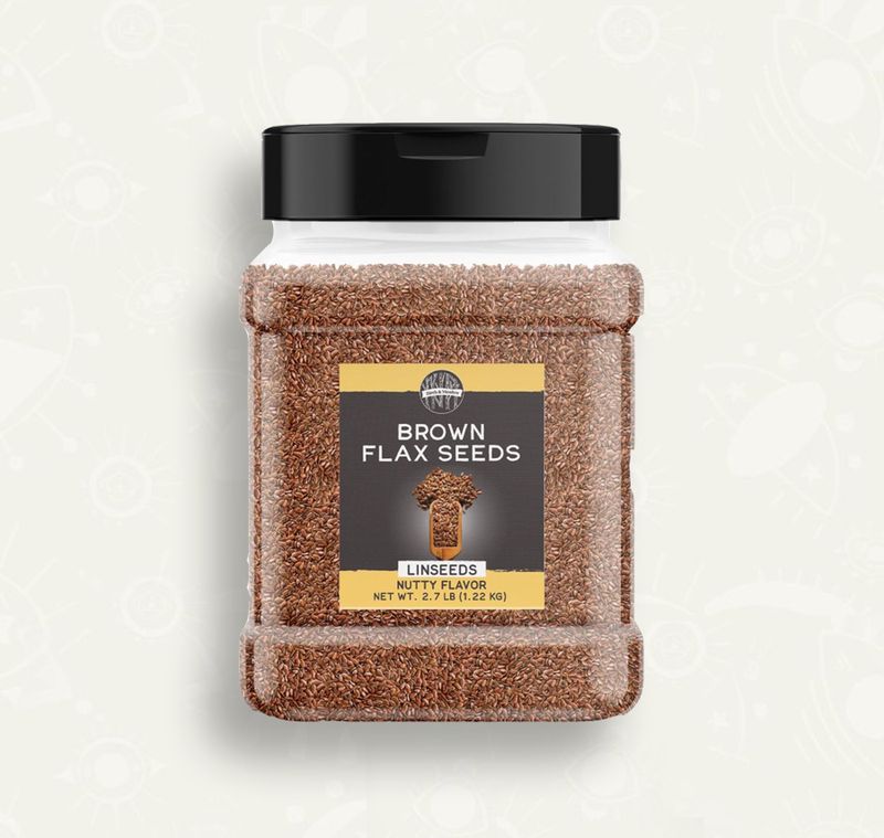 Semillas de linaza enteras | frasco de 2.5 lbs.
