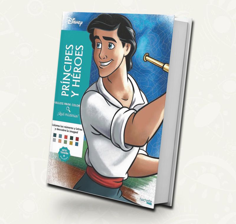 Libro de colorear Disney principes y heroes  español/ España