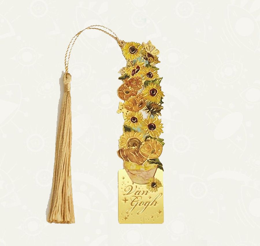 Separador metalico - Van Gogh, Flor: Amarillo