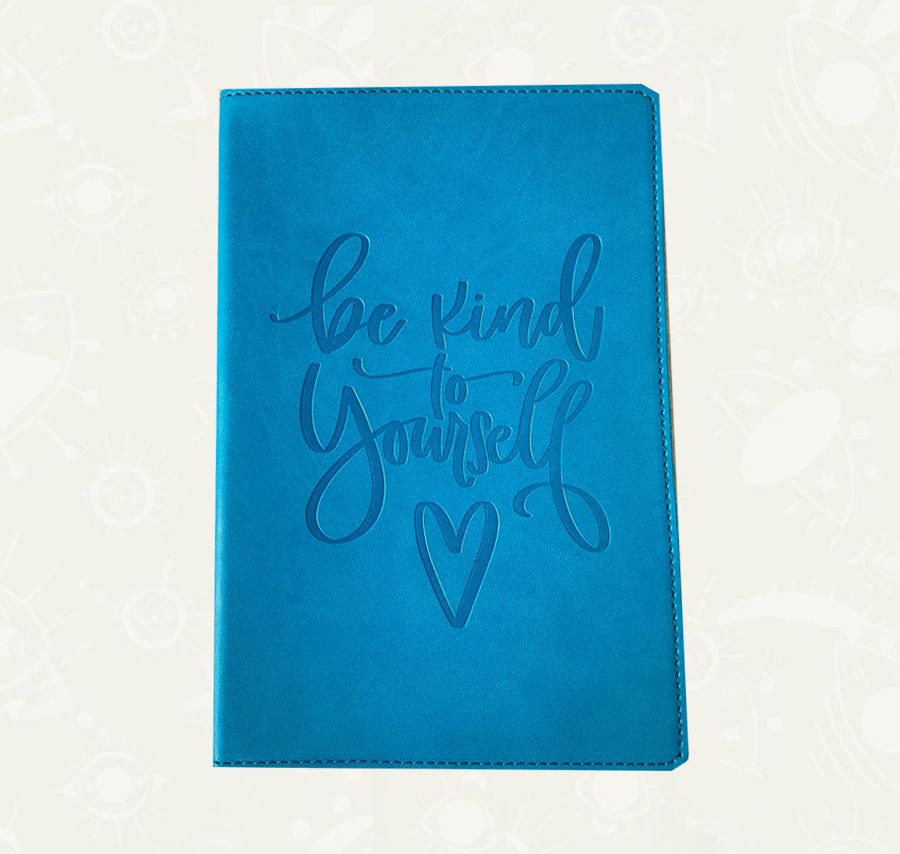 Libreta "Be Kind to Yourself" - Tapa tipo cuero