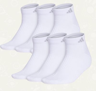 Calcetas Bajas Adidas blancas - 3 pares