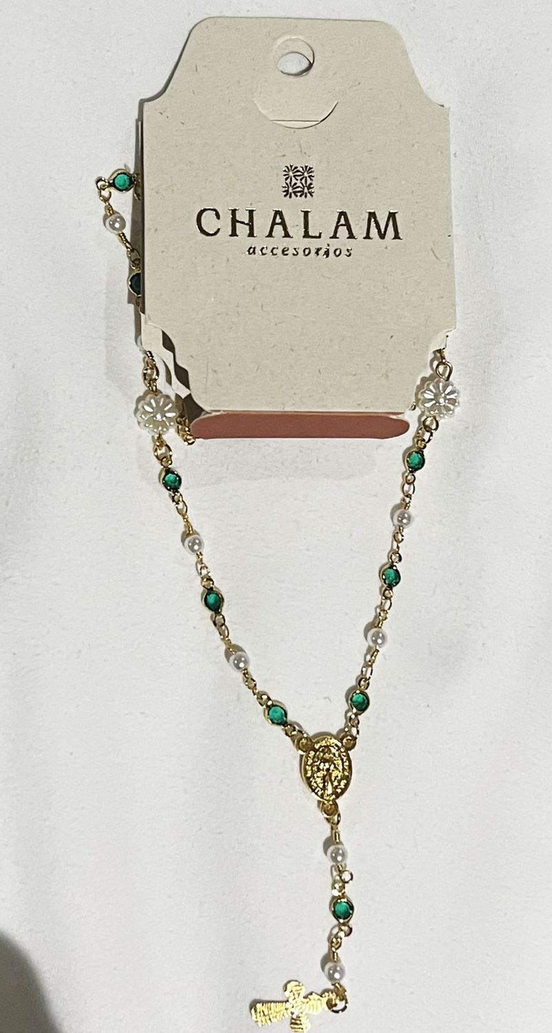 Rosario color esmeralda | Accesorio