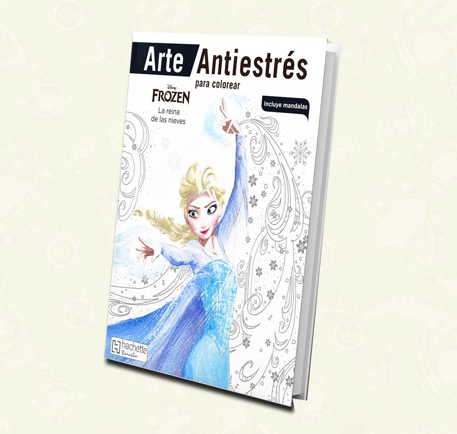 Libro Colorear  Frozen la reina de las nieves Arte Antiestres