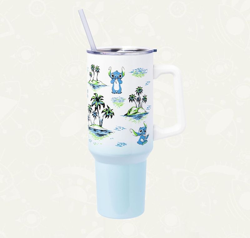 Termo Stitch - blanco | Silver Buffalo | Disney