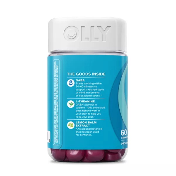 OLLY | Gomitas Antiestres Sabor Berry | 60 ct. | Suplemento