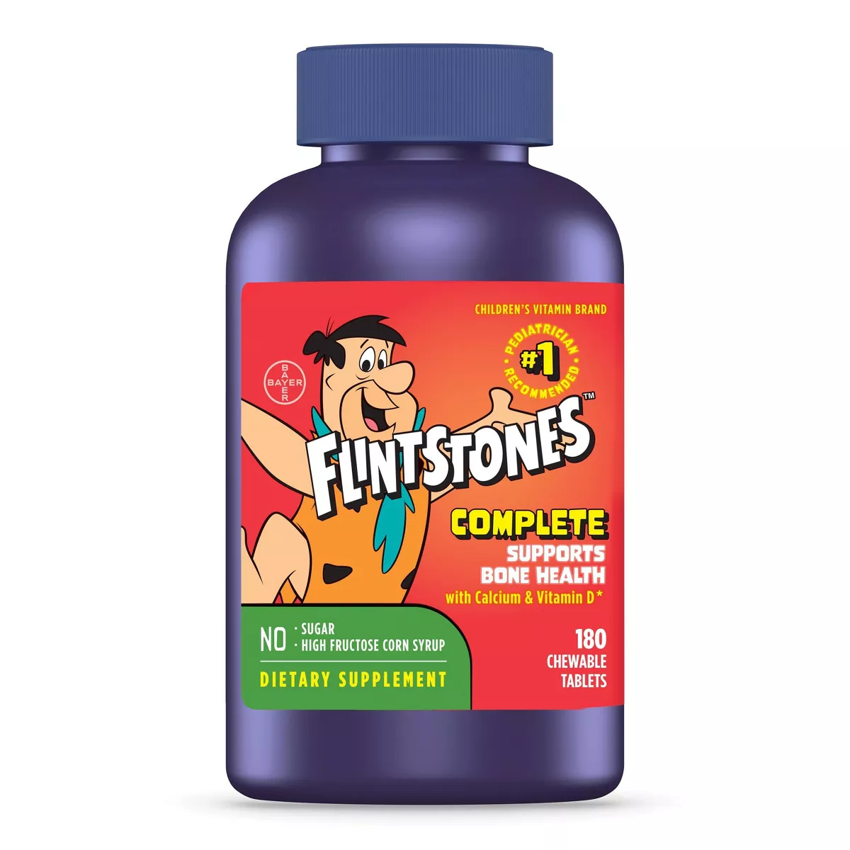 Vitaminas Masticables para niños - Los Picapiedra | 180 ct.