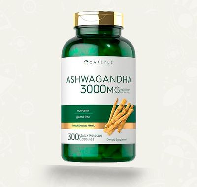 Ashwagandha 3000mg - Carlyle | 300 capsulas | Suplemento