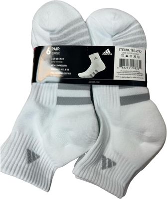 Calcetas Adidas - 6 pares blancas