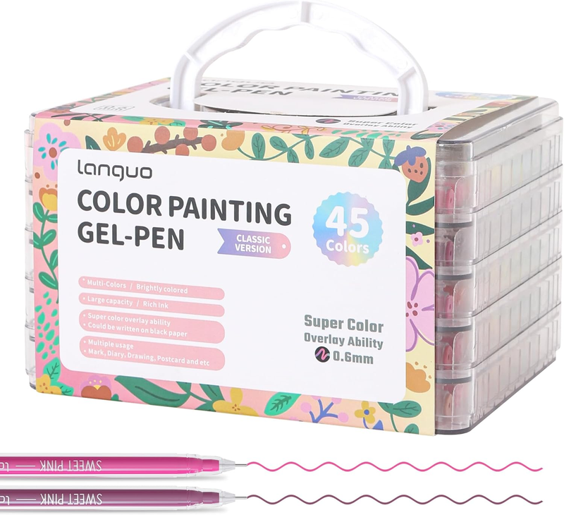 Set de 45 Lapiceros de Gel de Colores