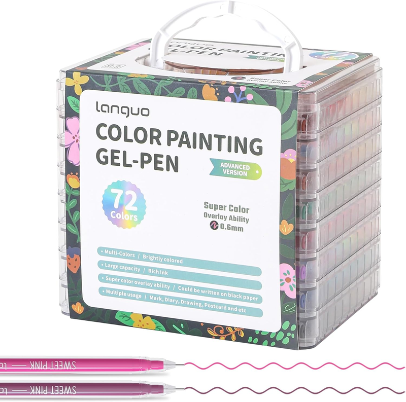 Set de 72 Lapiceros de Gel de Colores – Escritura Suave y Colores Vibrantes